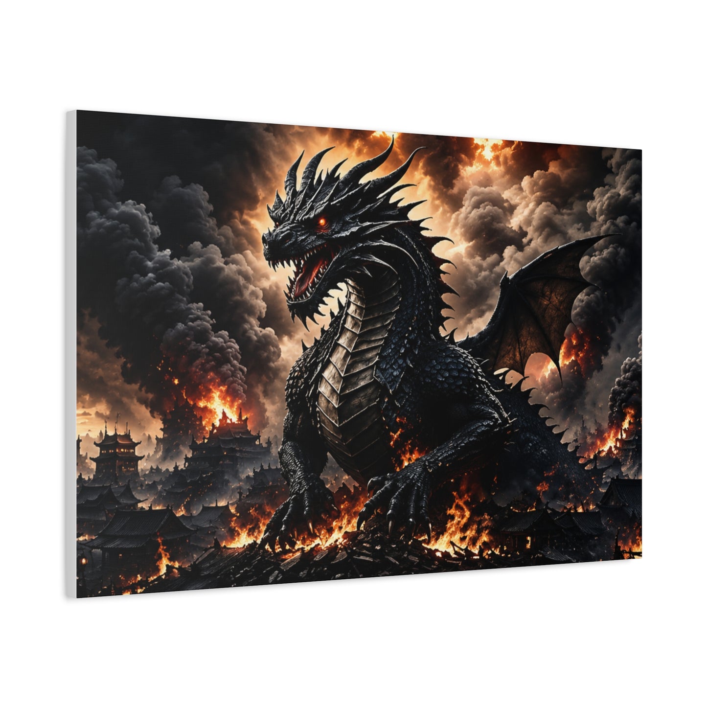 Ashen Dominion™ Matte Stretched Canvas Wall Art (1.25")