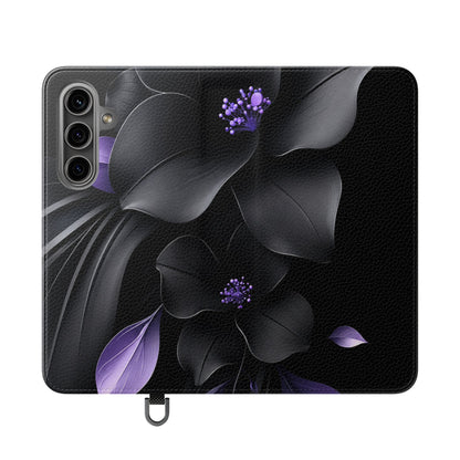 Midnight Lavender™ Flip Case for Samsung Galaxy | Premium Vegan Leather Wallet Case