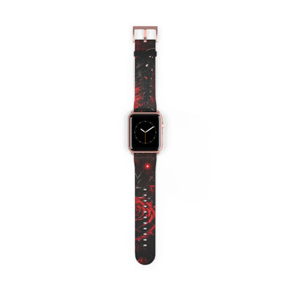 Crimson Metamorphosis™ Apple Watch Band | Premium Faux Leather Strap