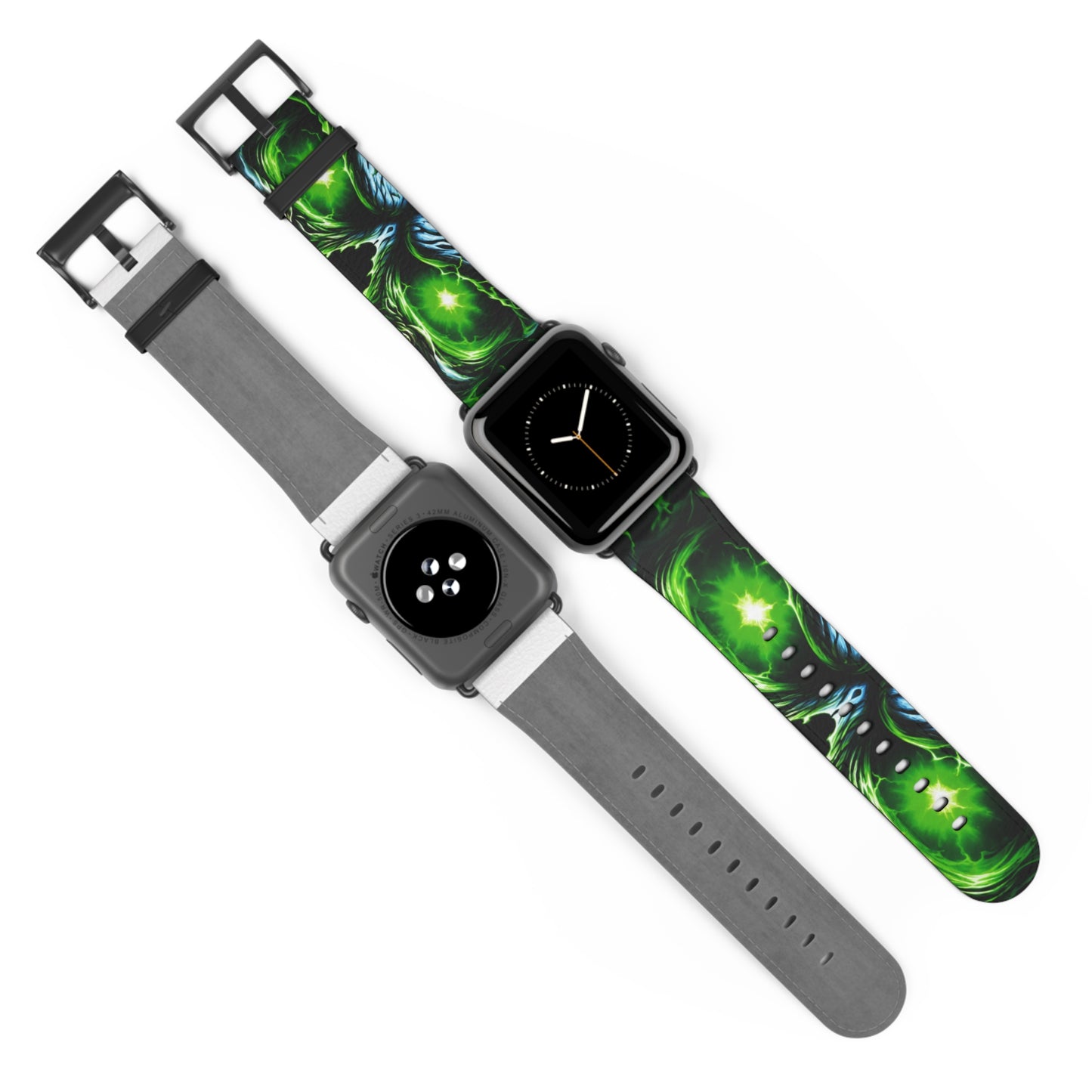 NecroVolt™ Apple Watch Band | Gothic Faux Leather Watch Strap