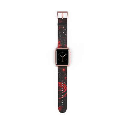 Crimson Metamorphosis™ Apple Watch Band | Premium Faux Leather Strap