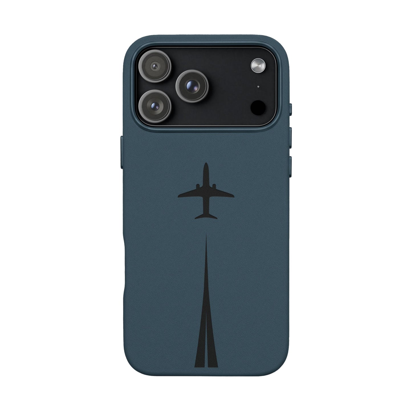 Étui en cuir PU gravé Take Off™ pour iPhone