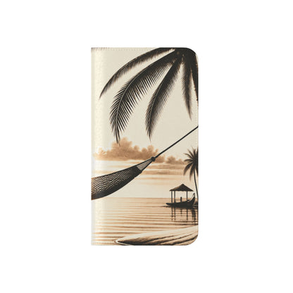 Island Serenity™ Faux Leather Flip Wallet Case for iPhone