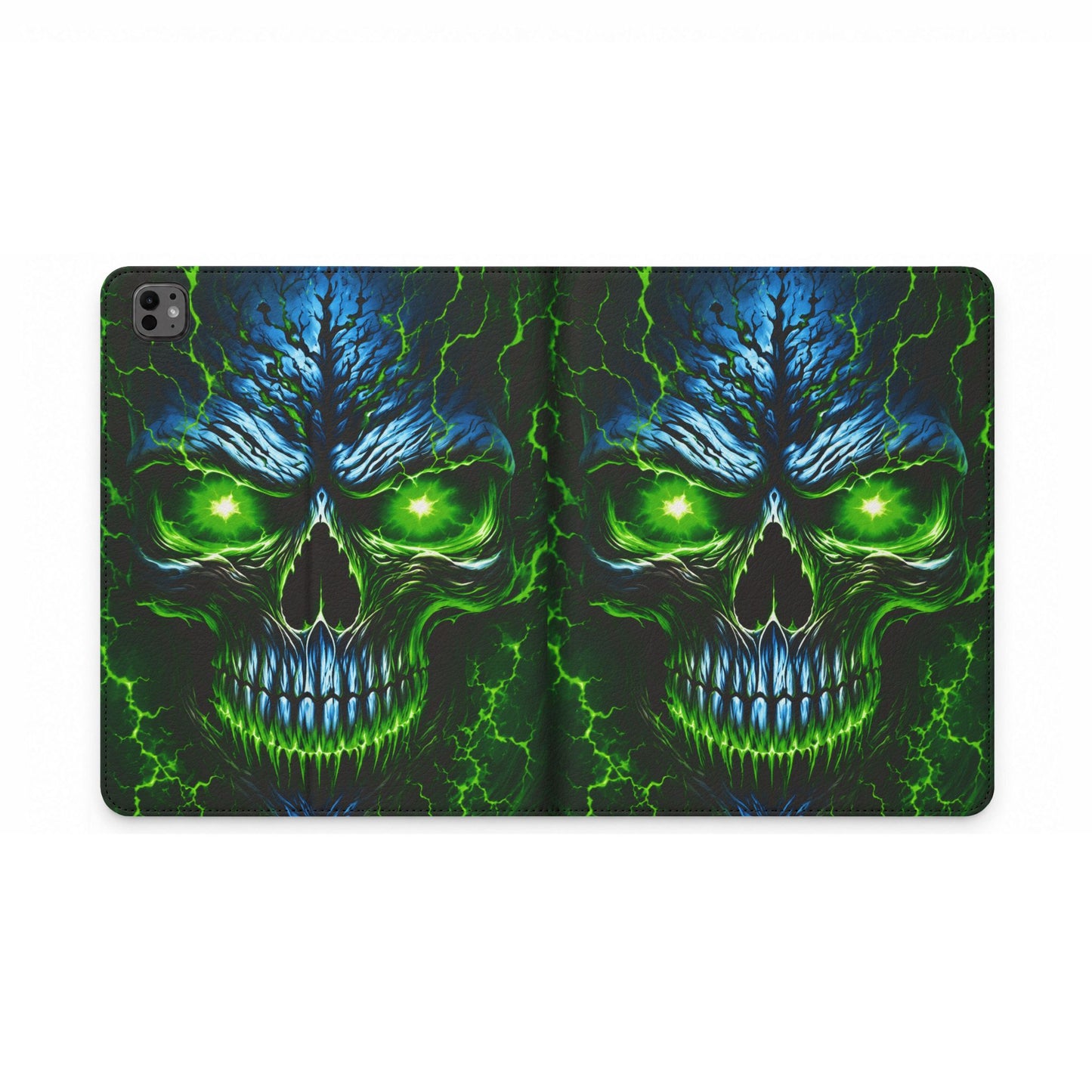 NecroVolt™ Tablet Folio Case for iPad | Skull Wallet Case with Stand