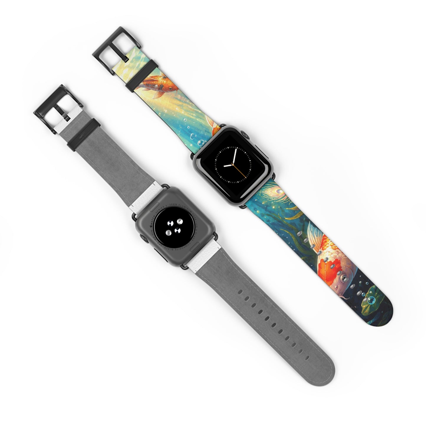 Koi Serenity™ Premium Faux Leather Apple Watch Band