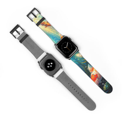 Koi Serenity™ Premium Faux Leather Apple Watch Band