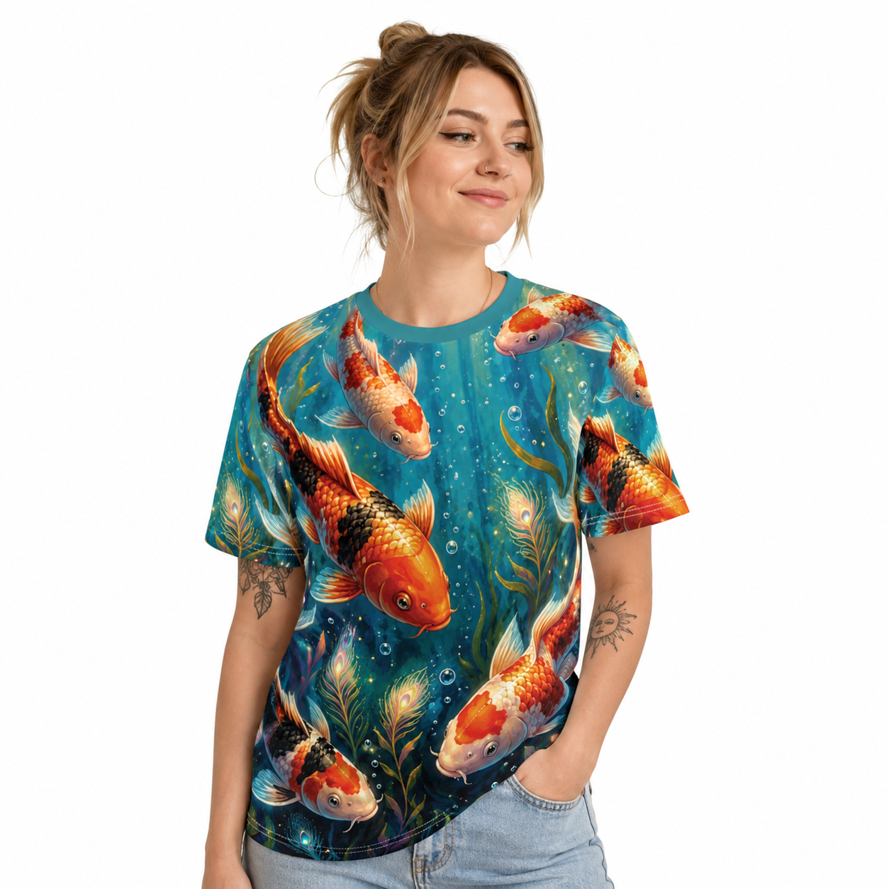 oi Serenity™ Unisex All-Over Print Performance Tee