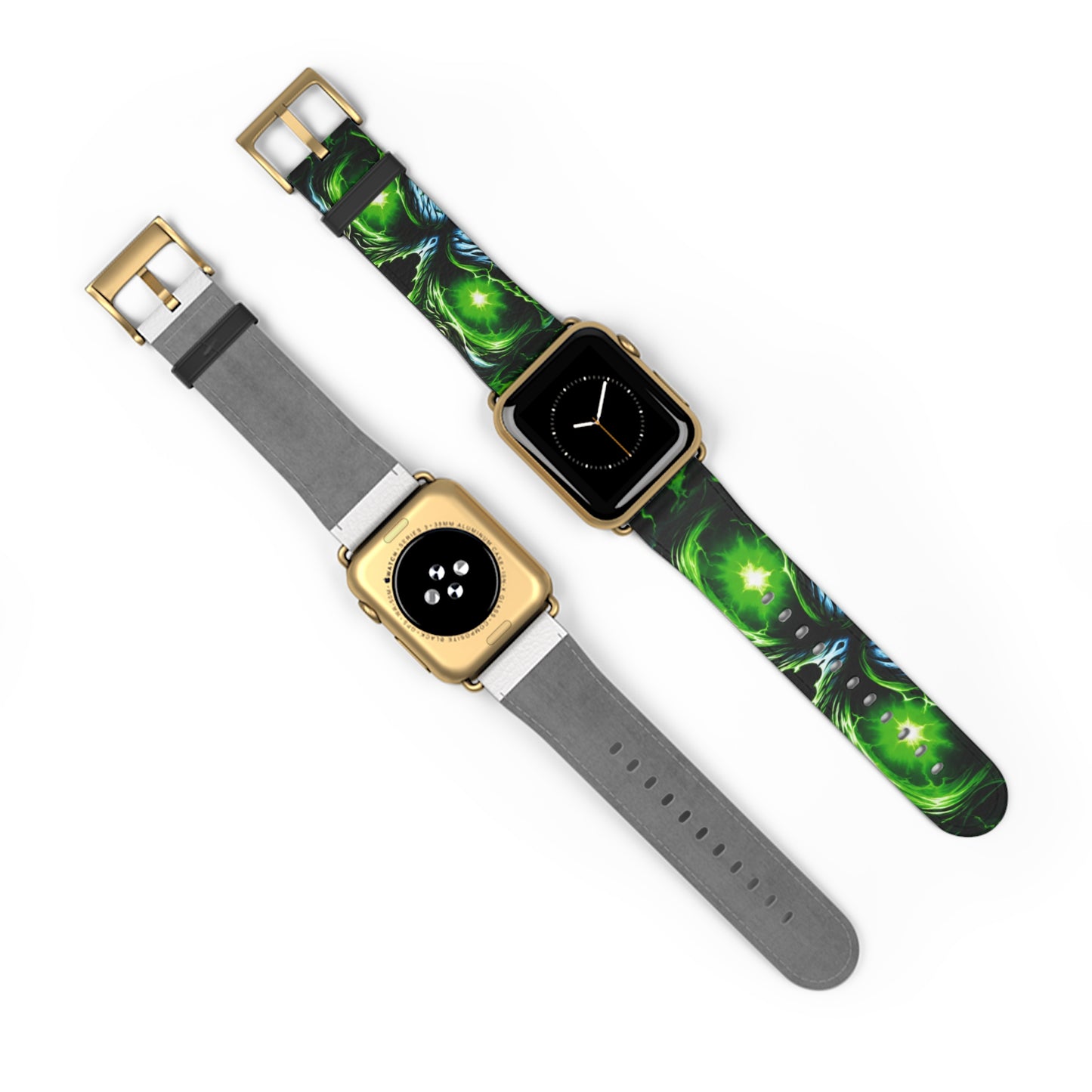 NecroVolt™ Apple Watch Band | Gothic Faux Leather Watch Strap