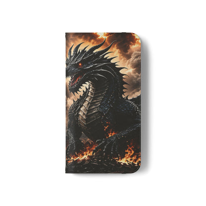 Ashen Dominion™ Flip Case for iPhone | Premium Vegan Leather Wallet Case