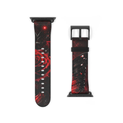 Crimson Metamorphosis™ Apple Watch Band | Premium Faux Leather Strap