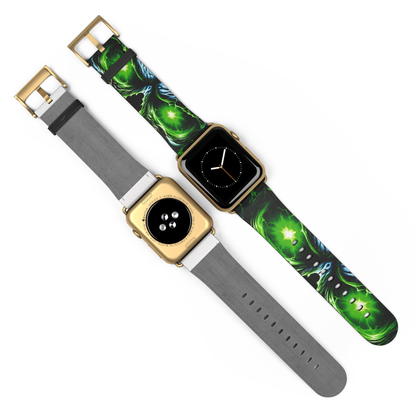 NecroVolt™ Apple Watch Band | Gothic Faux Leather Watch Strap