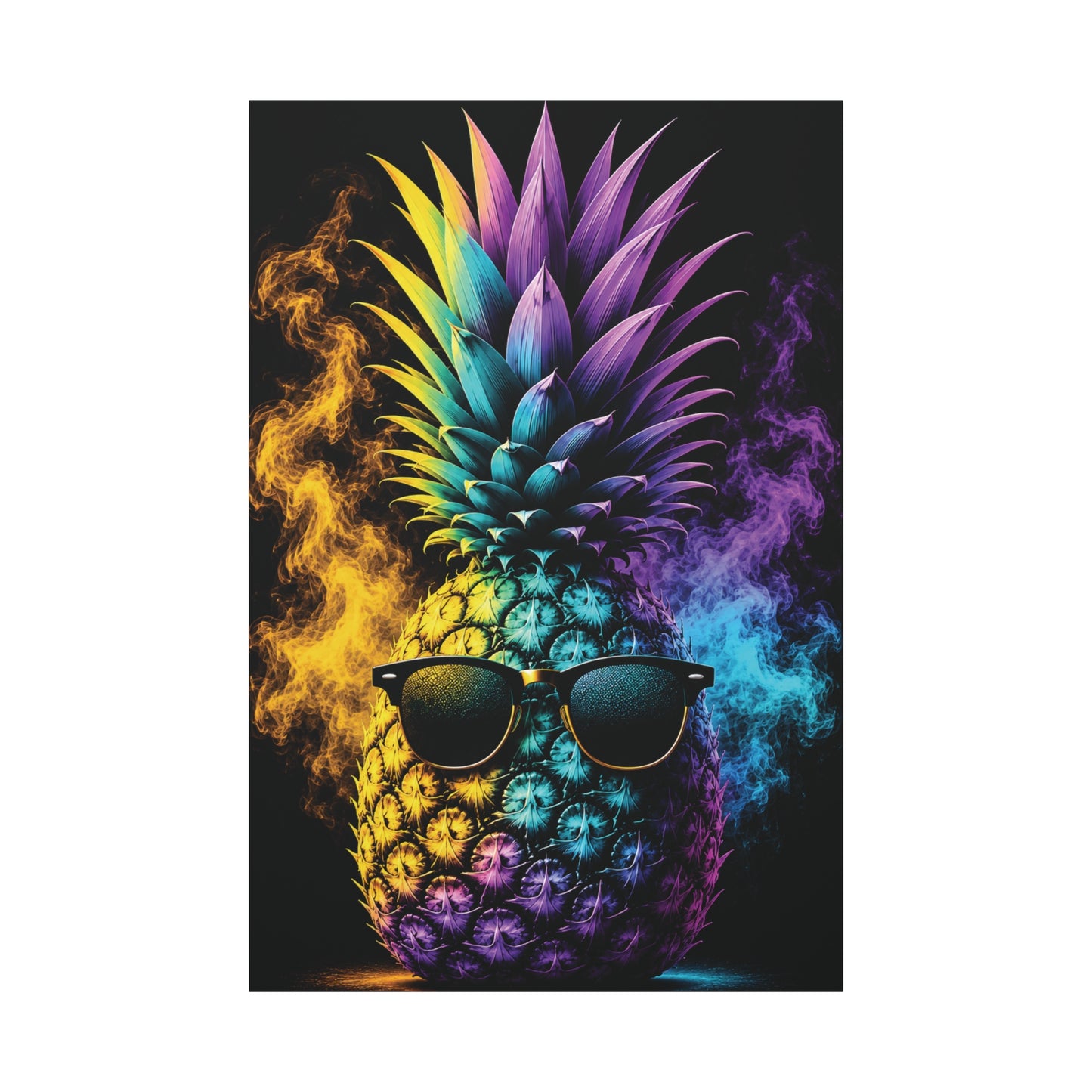 Smokin' Pineapple™ Matte Stretched Canvas Wall Art (1.25")