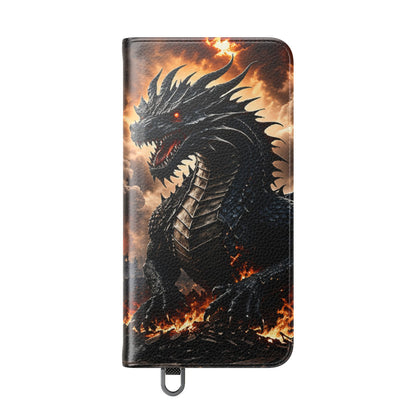 Ashen Dominion™ Flip Case for Samsung Galaxy | Premium Vegan Leather Wallet Case