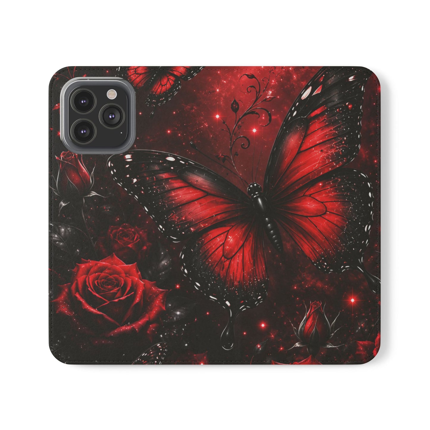 Étui portefeuille à rabat Crimson Metamorphosis™ pour iPhone