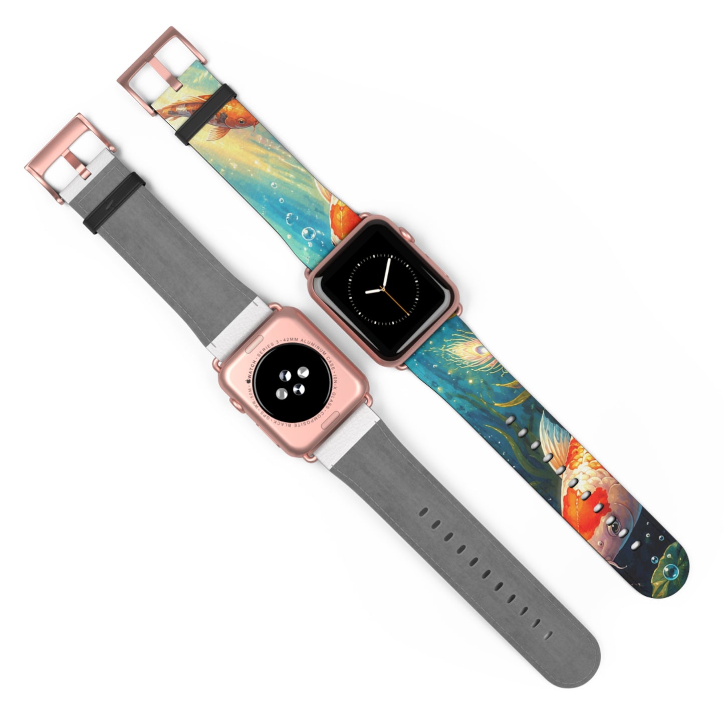 Koi Serenity™ Premium Faux Leather Apple Watch Band