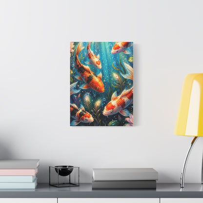 Koi Serenity™ Matte Stretched Canvas Wall Art (1.25")