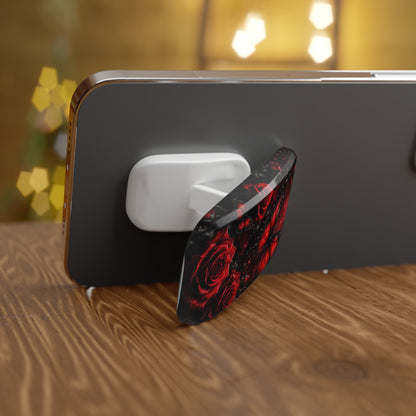 Crimson Metamorphosis™ Phone Click-On Grip | Expandable Phone Grip & Kickstand