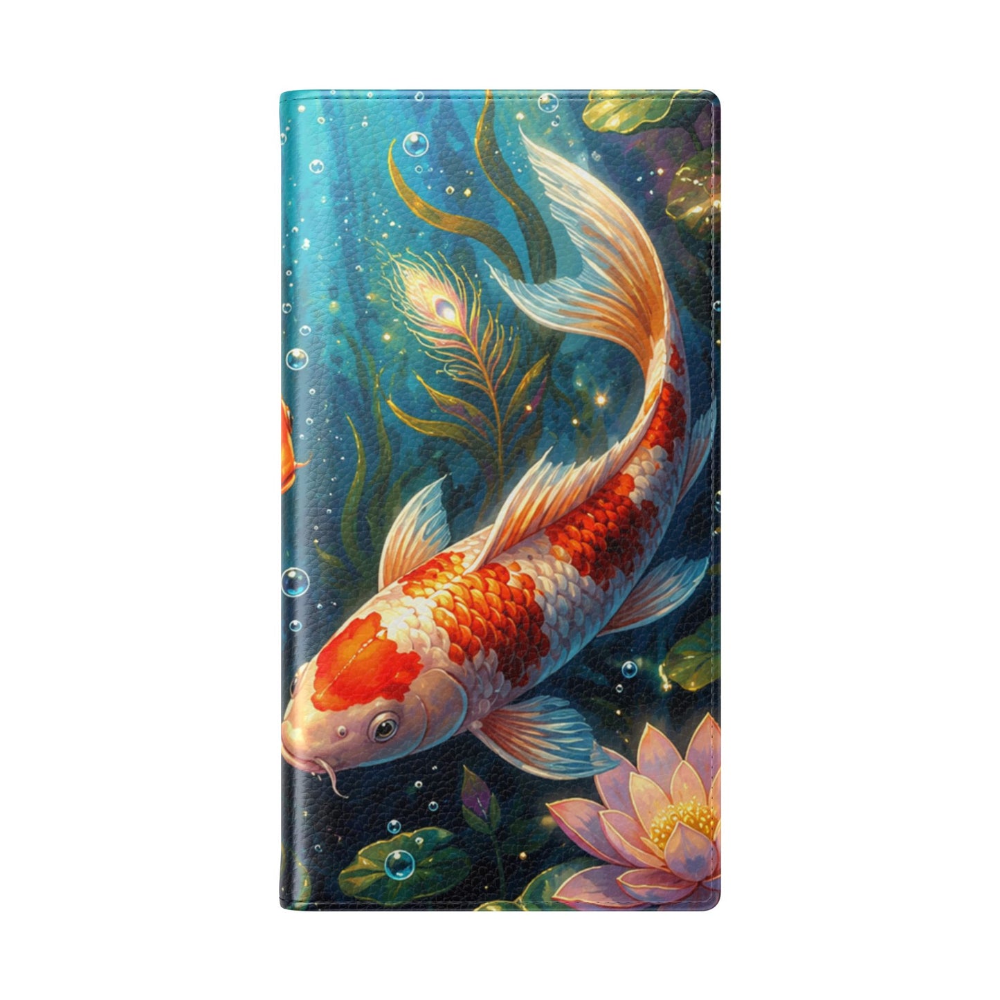Koi Serenity™ Premium Leather Flip Wallet Case for Samsung Galaxy