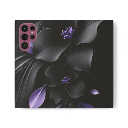 Midnight Lavender™ Flip Case for Samsung Galaxy | Premium Vegan Leather Wallet Case