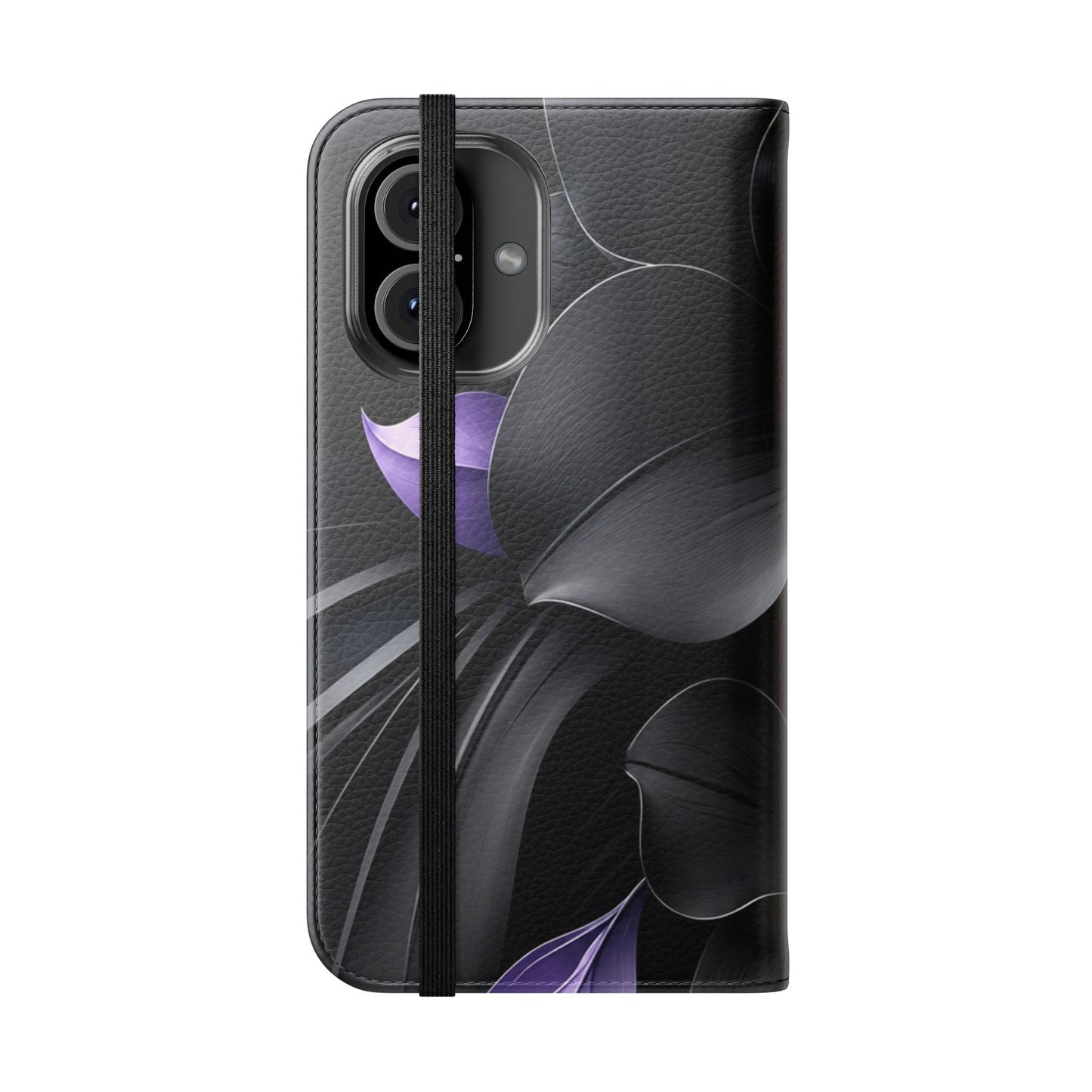 Midnight Lavender™ Flip Case for iPhone | Premium Vegan Leather Wallet Case