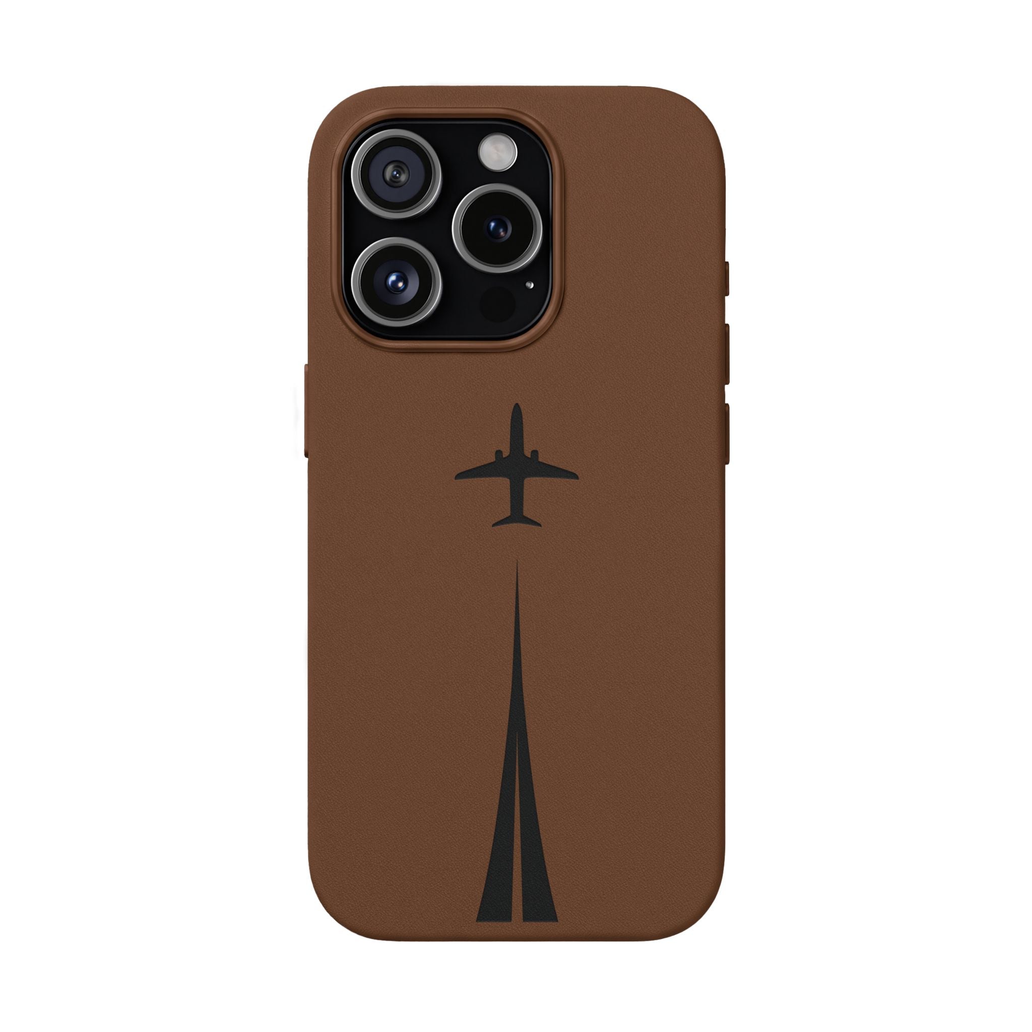 Take Off™ Engraved PU Leather Case for iPhone