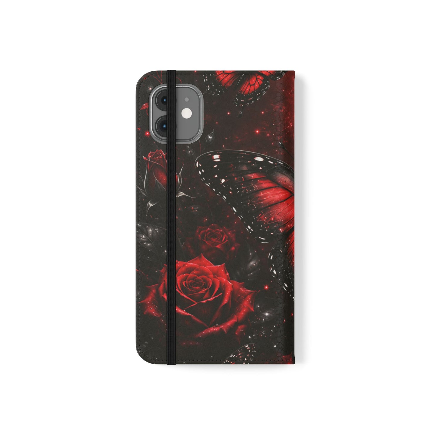 Étui portefeuille à rabat Crimson Metamorphosis™ pour iPhone