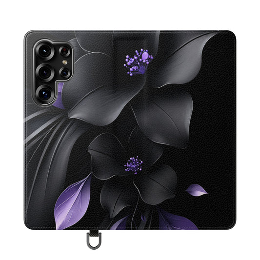 Midnight Lavender™ Flip Case for Samsung Galaxy | Premium Vegan Leather Wallet Case