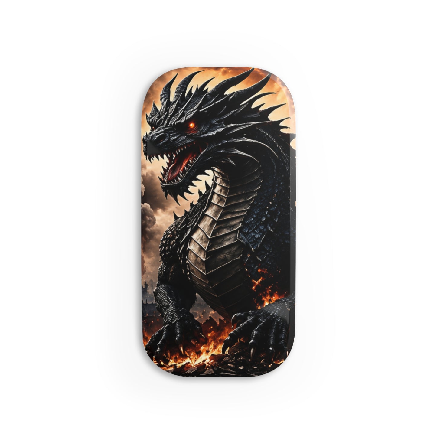 Ashen Dominion™ Phone Click-On Grip | Universal Phone Holder & Kickstand