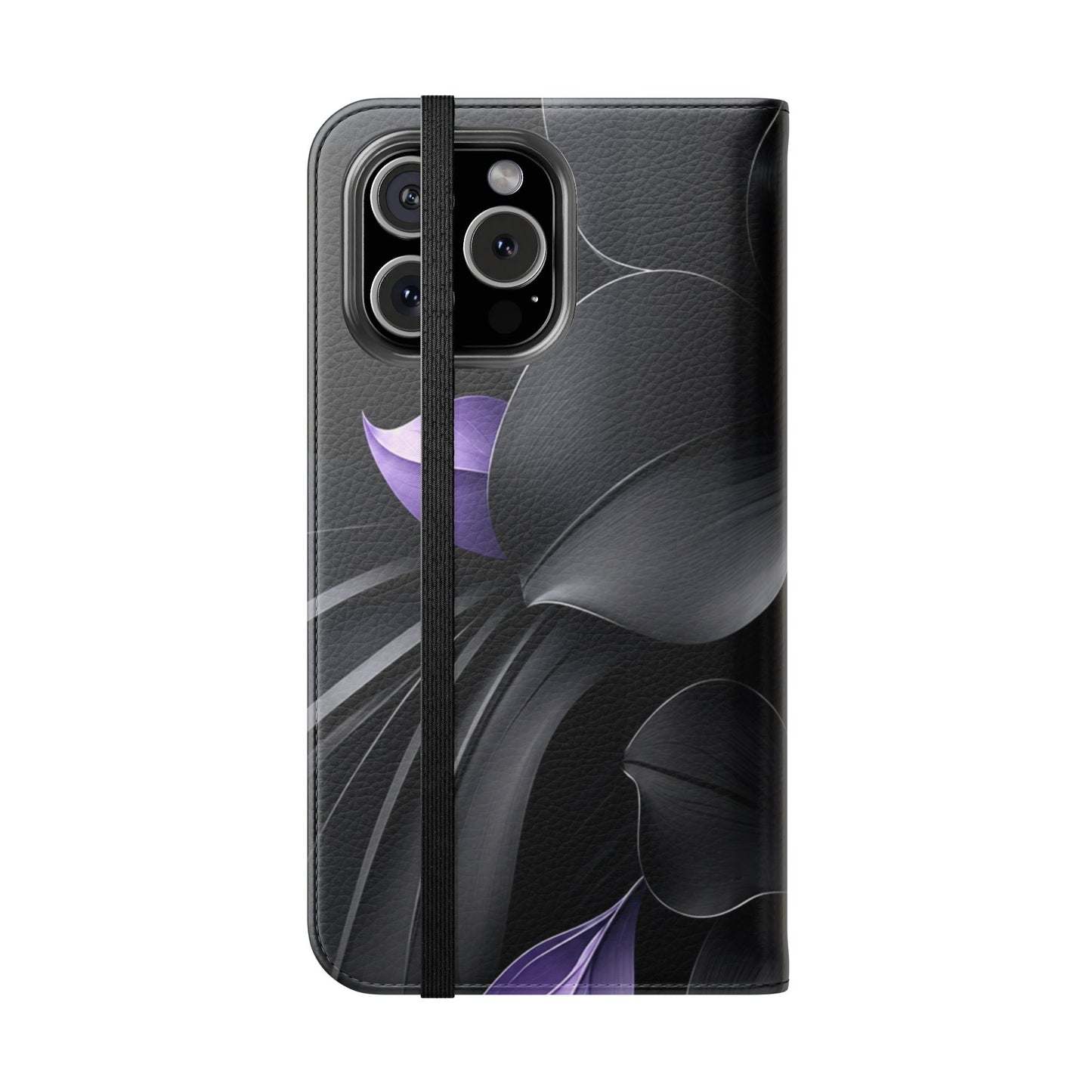 Midnight Lavender™ Flip Case for iPhone | Premium Vegan Leather Wallet Case