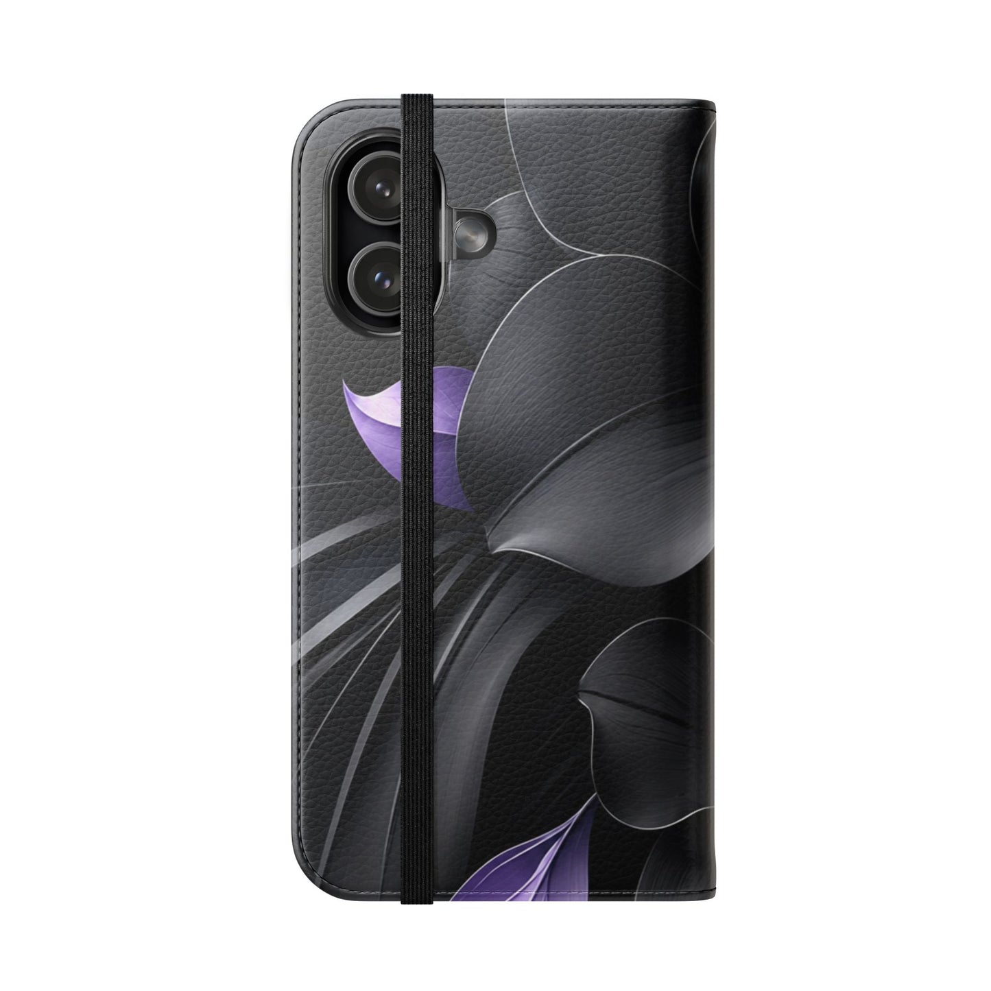 Midnight Lavender™ Flip Case for iPhone | Premium Vegan Leather Wallet Case