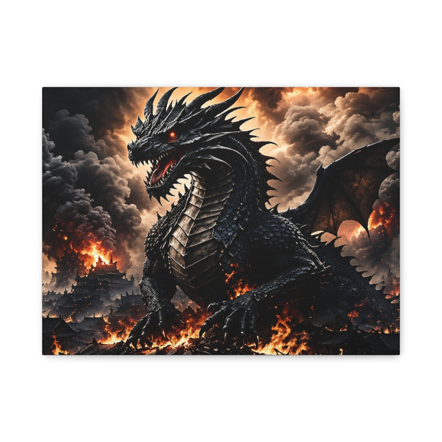 Ashen Dominion™ Matte Stretched Canvas Wall Art (1.25")