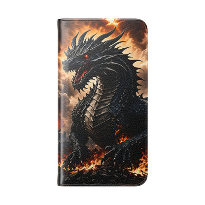 Ashen Dominion™ Flip Case for Samsung Galaxy | Premium Vegan Leather Wallet Case