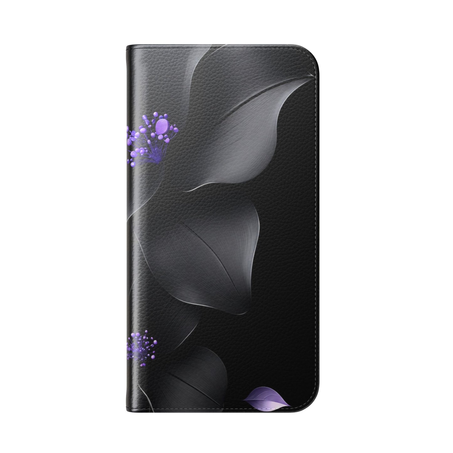 Midnight Lavender™ Flip Case for iPhone | Premium Vegan Leather Wallet Case