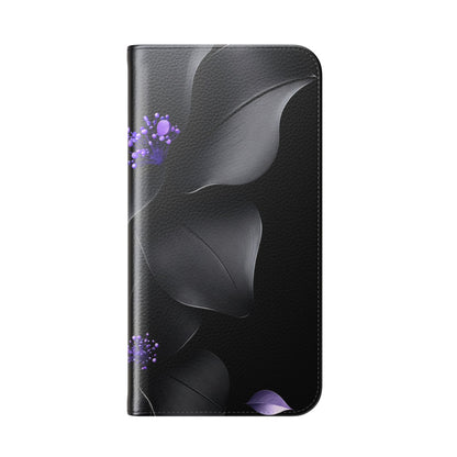 Midnight Lavender™ Flip Case for iPhone | Premium Vegan Leather Wallet Case