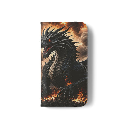 Ashen Dominion™ Flip Case for iPhone | Premium Vegan Leather Wallet Case
