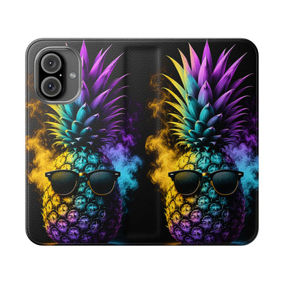 Smokin' Pineapple™ Flip Wallet Case for iPhone