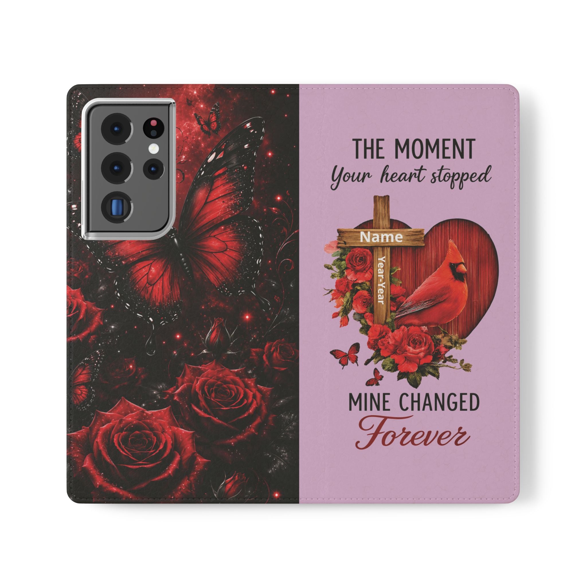 Cardinal's Promise™ Personalized Memorial Flip Wallet Case for Samsung Galaxy S Series