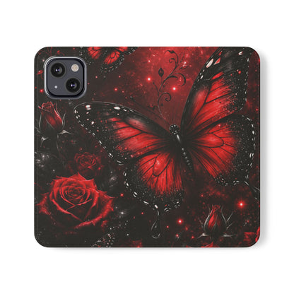 Étui portefeuille à rabat Crimson Metamorphosis™ pour iPhone
