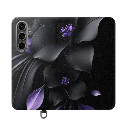 Midnight Lavender™ Flip Case for Samsung Galaxy | Premium Vegan Leather Wallet Case
