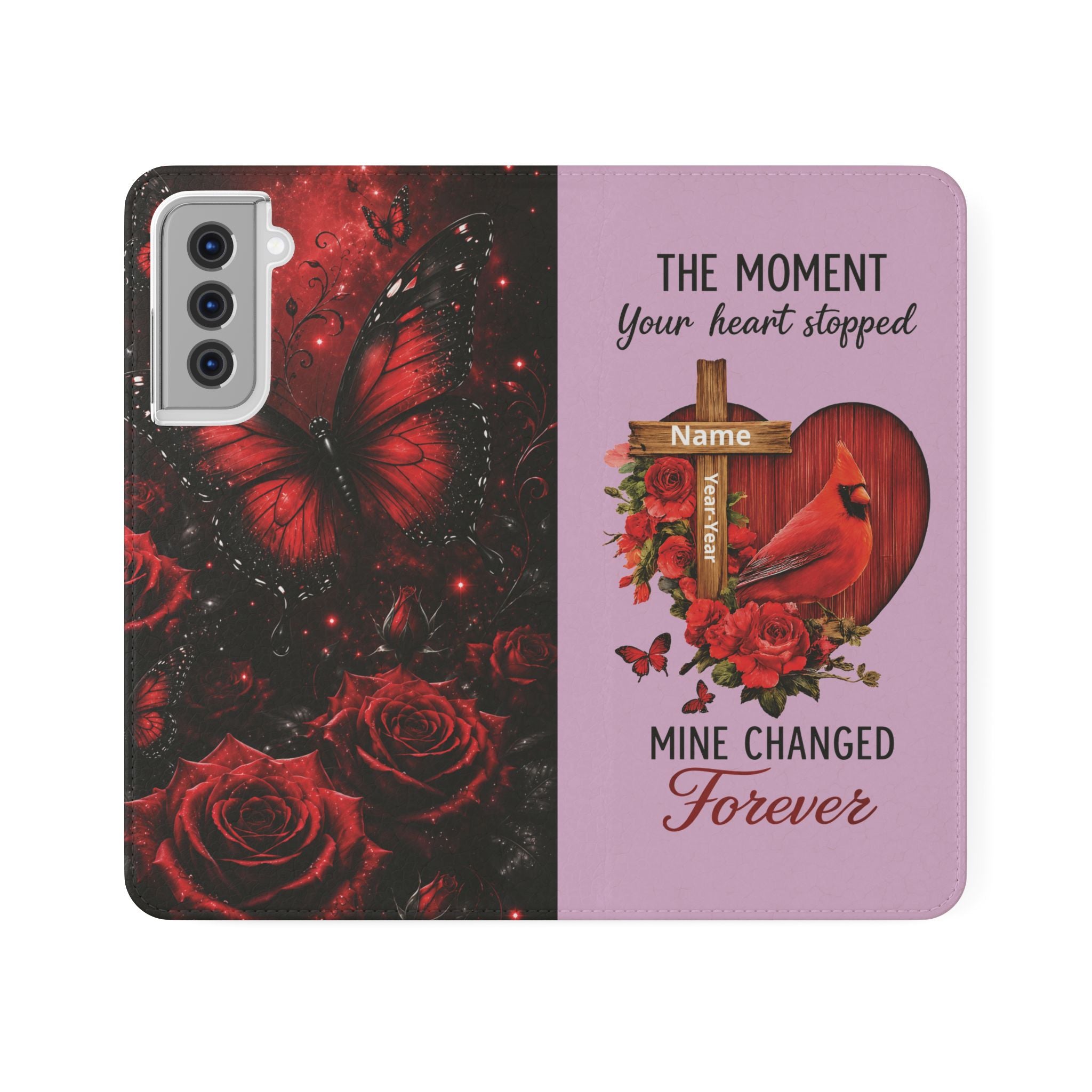 Cardinal's Promise™ Personalized Memorial Flip Wallet Case for Samsung Galaxy S Series