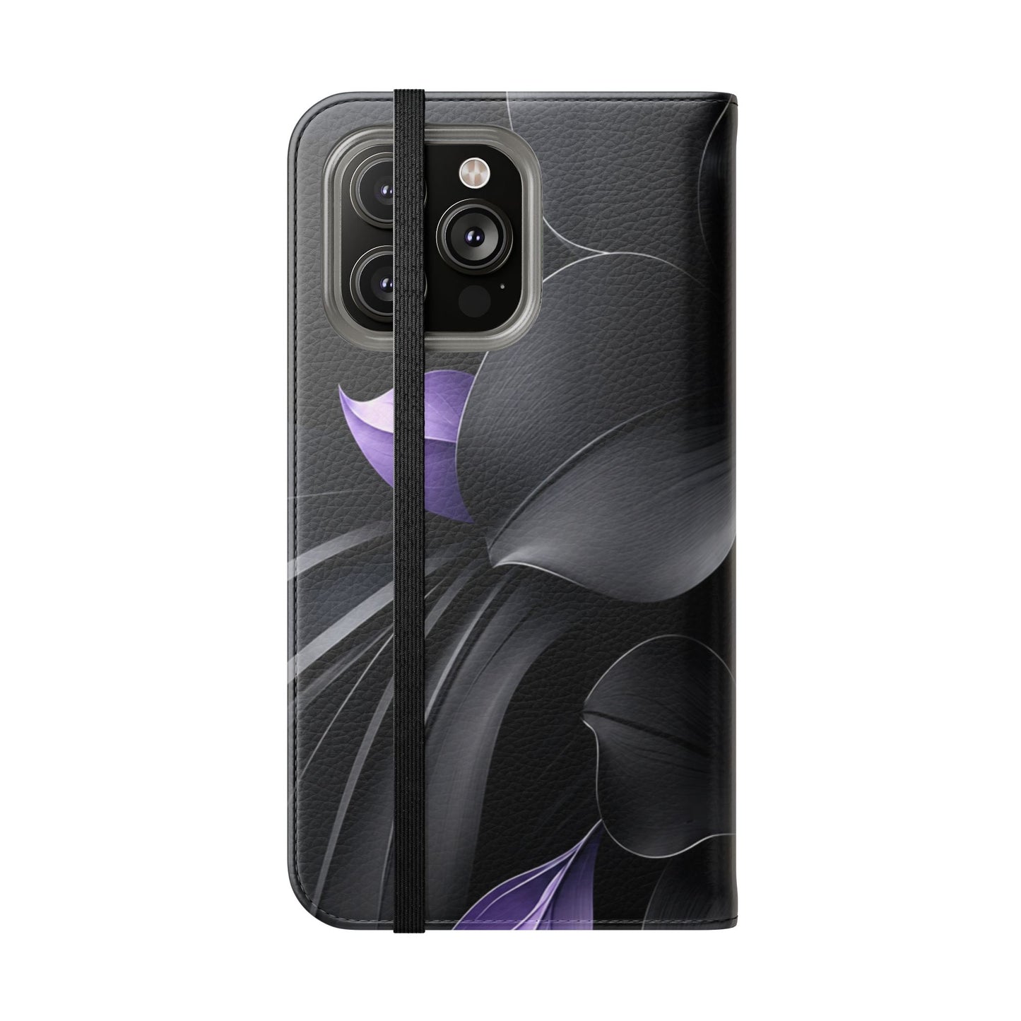 Midnight Lavender™ Flip Case for iPhone | Premium Vegan Leather Wallet Case
