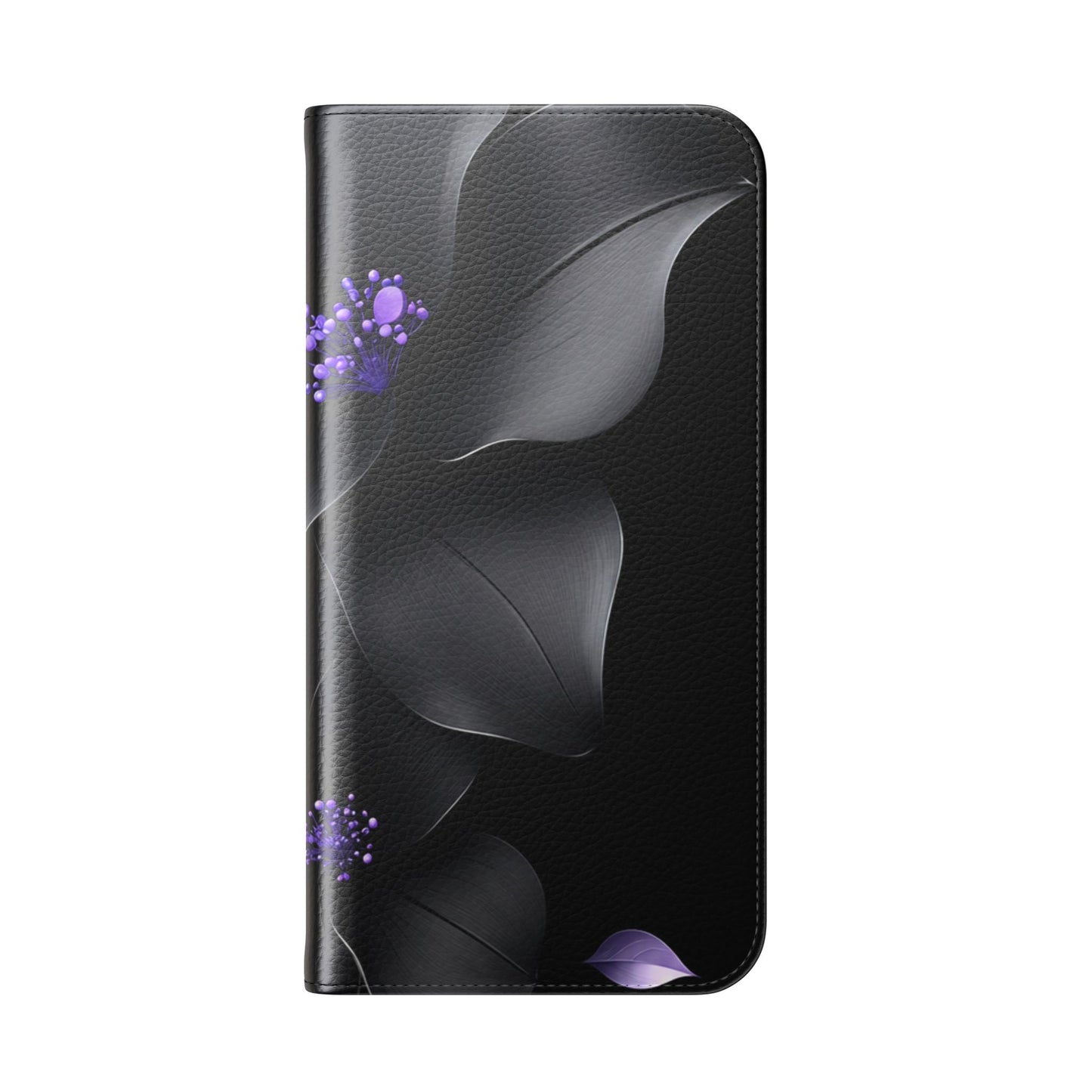 Midnight Lavender™ Flip Case for iPhone | Premium Vegan Leather Wallet Case