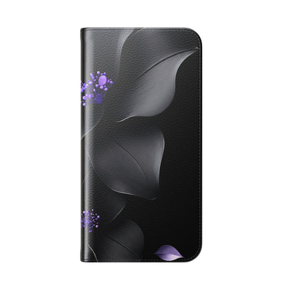 Midnight Lavender™ Flip Case for iPhone | Premium Vegan Leather Wallet Case