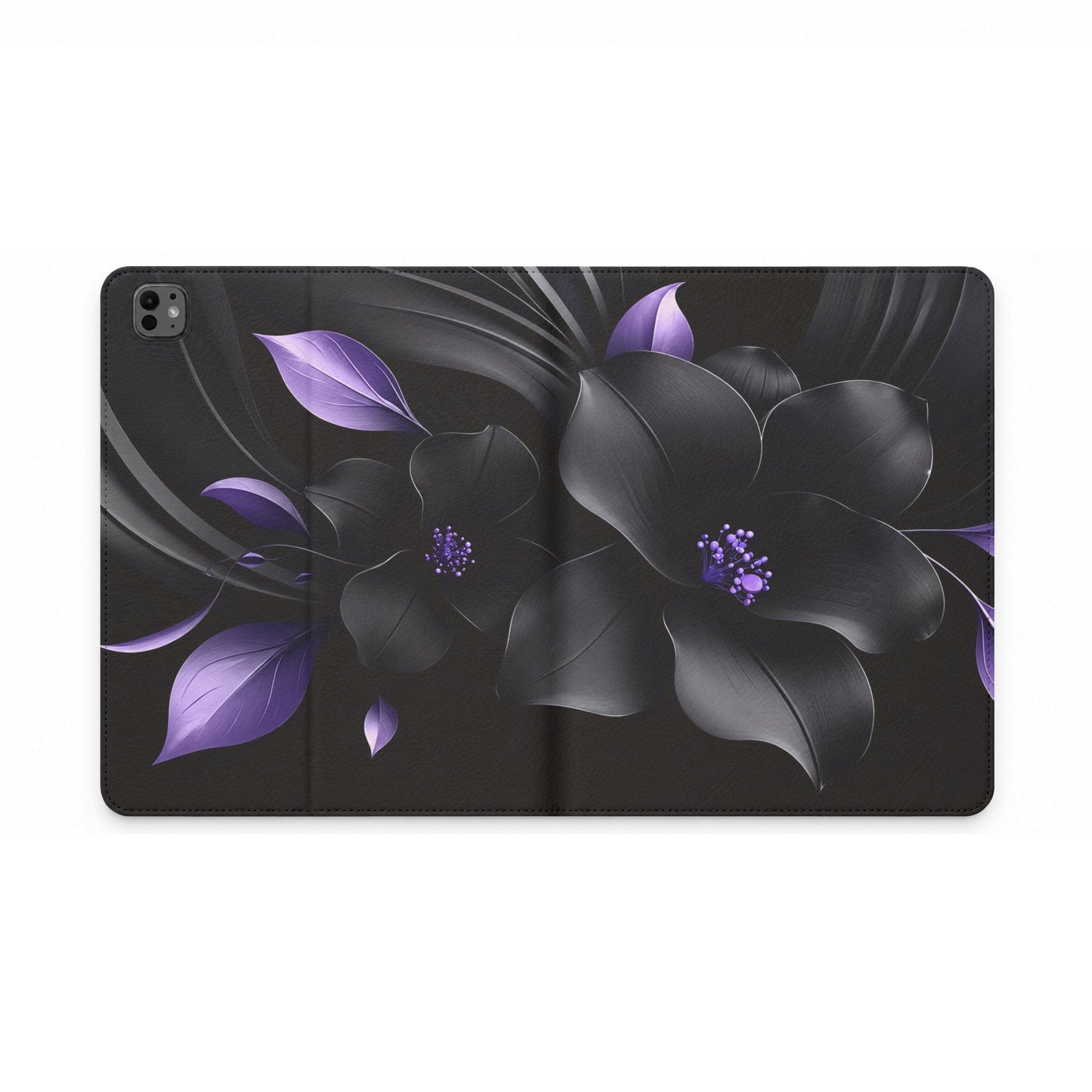 Midnight Lavender™ Tablet Folio Case for iPad | Premium Vegan Leather Wallet Cover