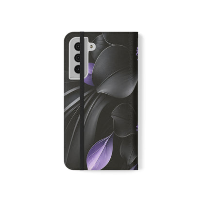 Midnight Lavender™ Flip Case for Samsung Galaxy | Premium Vegan Leather Wallet Case