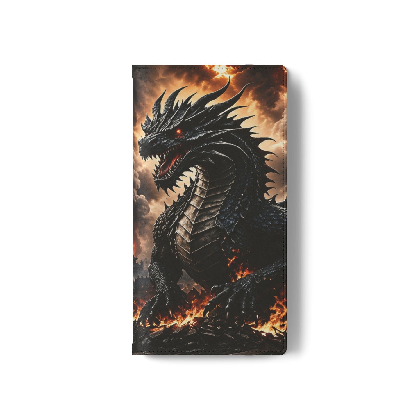 Ashen Dominion™ Flip Case for Samsung Galaxy | Premium Vegan Leather Wallet Case