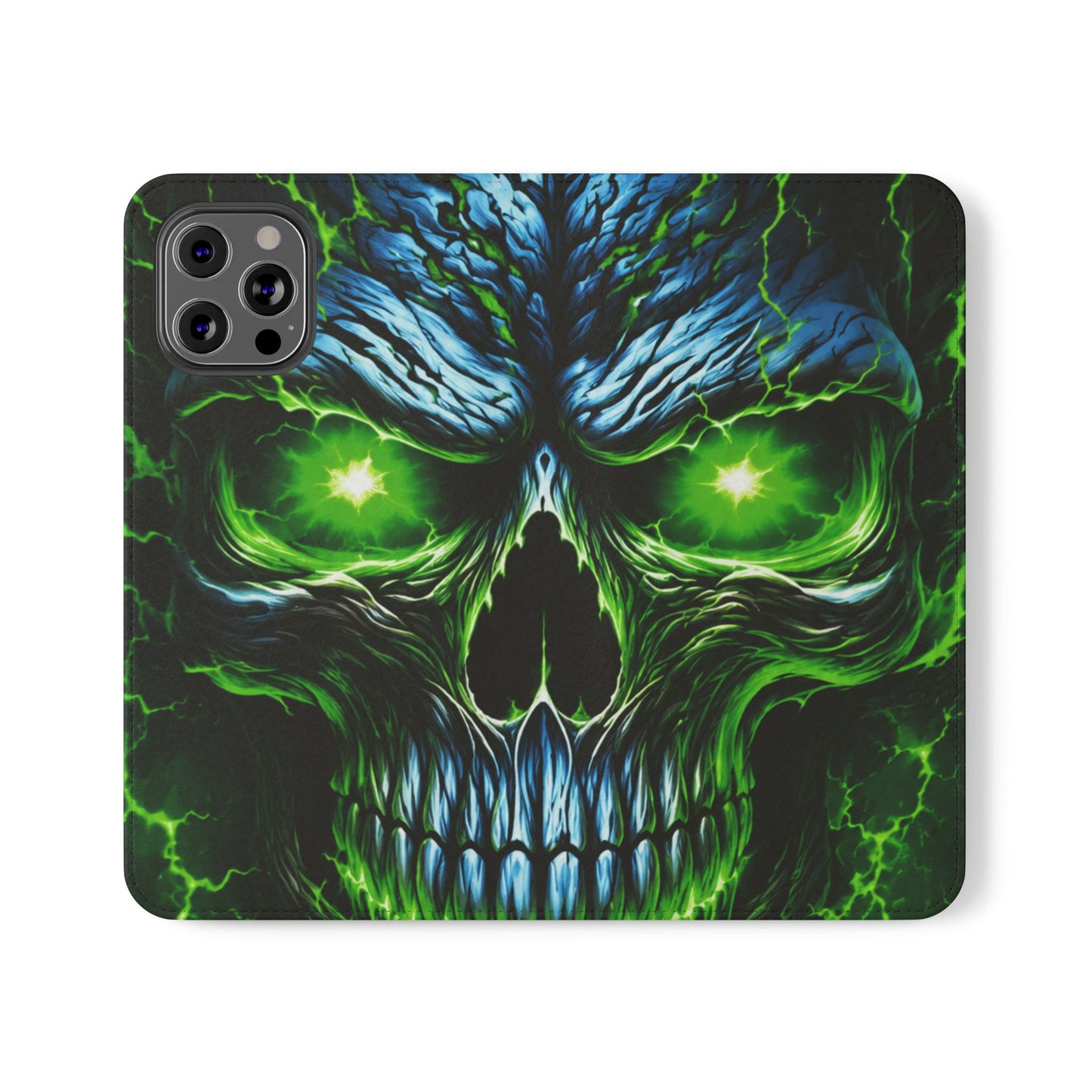 NecroVolt™ Flip Wallet Case for iPhone