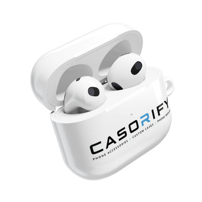 Coque de protection Casorify® Premium pour AirPods avec mousqueton