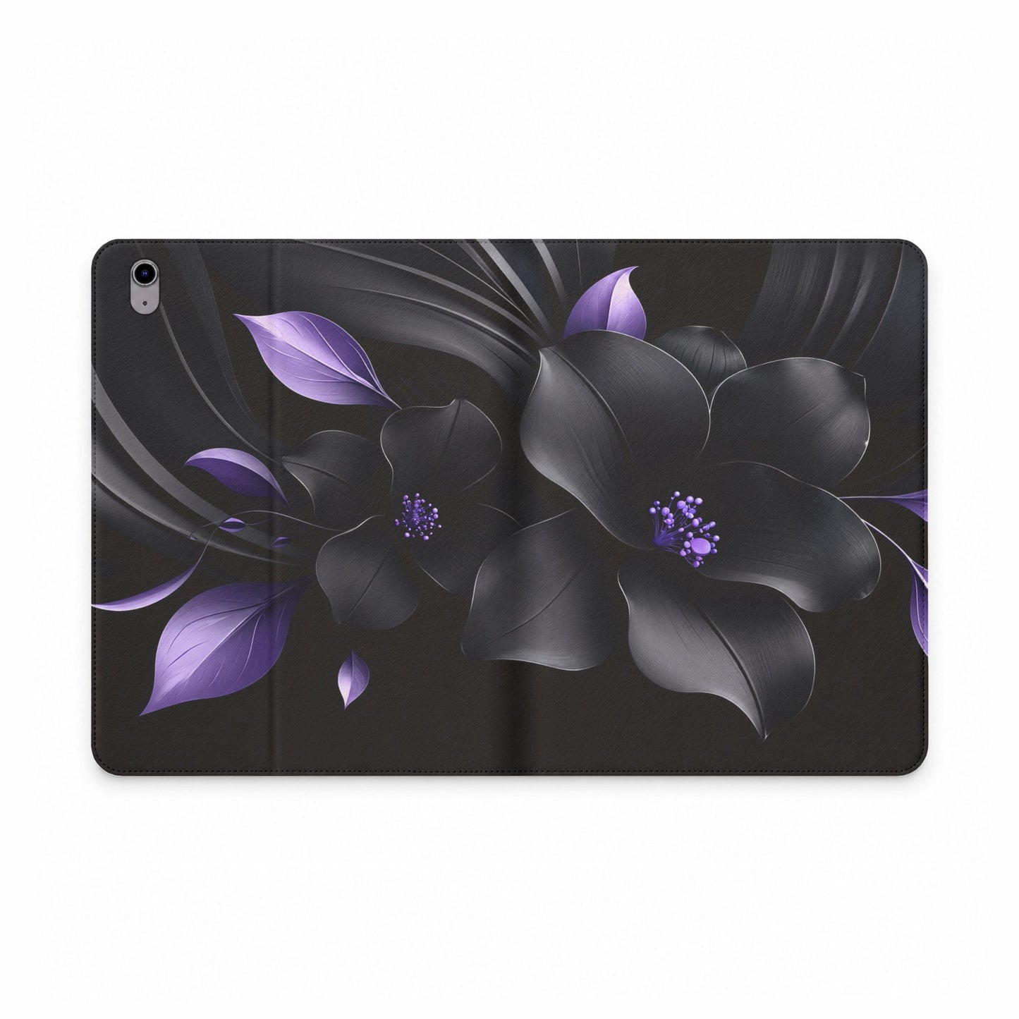 Midnight Lavender™ Tablet Folio Case for iPad | Premium Vegan Leather Wallet Cover