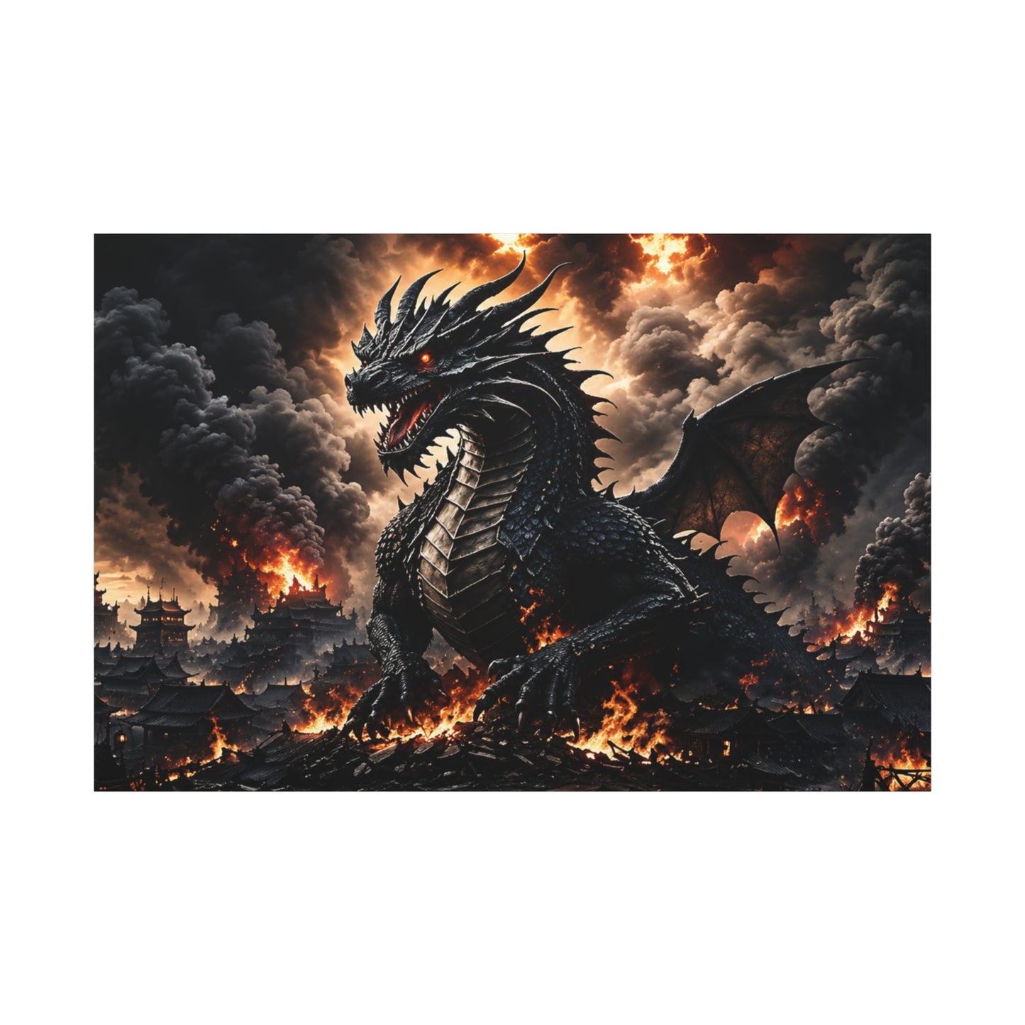Ashen Dominion™ Matte Stretched Canvas Wall Art (1.25")
